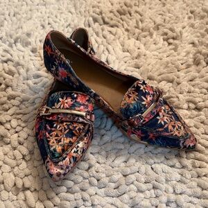 BP Women's Floral Embroidered Loafers - Multicolor Size 7M